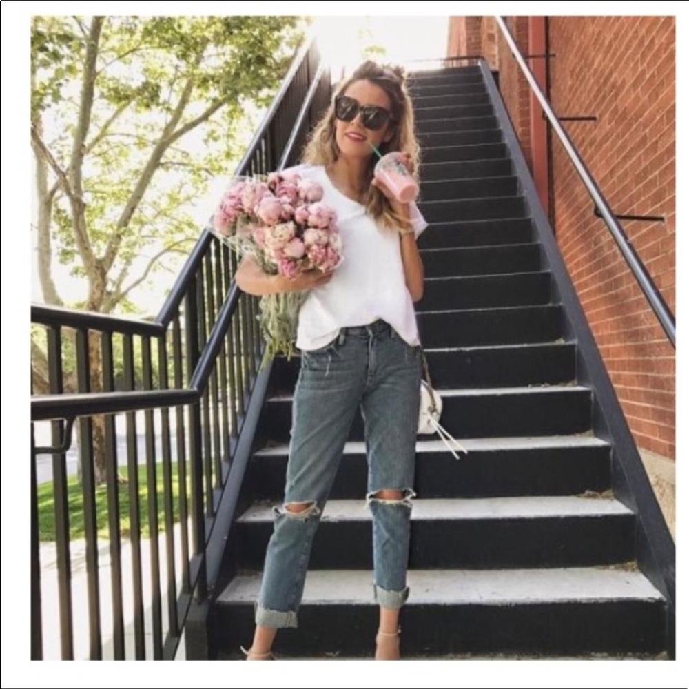 Paige | Distressed Jacqueline Cropped Denim 30